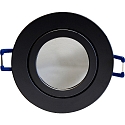 Megatron Installationshus DECOCLIC 68MM / GU10 + GU5.3 rund, stiv, sort mat