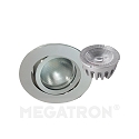 Downlight DECOCLIC rund, Dim-To-Warm IP23, jern b�rstet d�mpbar