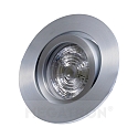 Recessed ring set DECOCLIC DUALBEAM + U-DIM, round, opening � 6.8cm, incl. socket + MM26712, silver