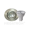 Downlight DECOCLIC DUALBEAM rund, d�mpbar GU10 IP20, jern b�rstet d�mpbar