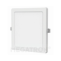 overflade- / indbygningslampe PANO DIM CCT SQUARE firkantet, CCT Switch IP20, hvid d�mpbar