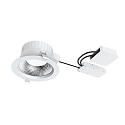 Indbygnings loftlampe FILA DALI FR 90� � 172MM rund, stiv, DALI styrbar, omskiftelig IP54, hvid mat 