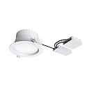 Indbygnings loftlampe FILA DALI DF 100� � 172MM rund, stiv, DALI styrbar, omskiftelig, med diffuser IP54, hvid mat 