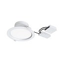 Indbygnings loftlampe FILA DALI DF 100� � 225MM rund, stiv, DALI styrbar, omskiftelig, med diffuser IP54, hvid mat 