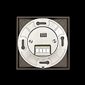 nobil� V�gindbygningslampe STAIR 68 SCCT firkantet IP40, sort mat d�mpbar