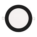 Indbygget downlight LED PANEL FLAT 145 R SCCT MP rund, CCT Switch, omskiftelig, multipower IP44, sort 