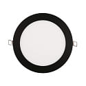 Indbygget downlight LED PANEL FLAT 170 R SCCT DIM C rund, CCT Switch IP44, sort d�mpbar