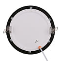 nobil� Indbygget downlight LED PANEL FLAT 170 R SCCT DIM C rund, CCT Switch IP44, sort d�mpbar