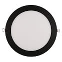 Indbygget downlight LED PANEL FLAT 225 R SCCT MP flad, omskiftelig, multipower IP44, sort 
