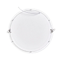 nobil� Indbygget downlight LED PANEL FLAT 300 R 830 350MA PRISM rund, UGR < 19, ekskl. str�mforsyning IP20, hvid d�mpbar