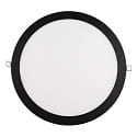 Indbygget downlight LED PANEL FLAT 300 R SCCT MP rund, CCT Switch, omskiftelig, multipower IP44, sort 