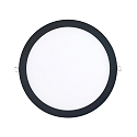 Indbygget downlight LED PANEL FLAT 300 R SCCT 350MA PRISM rund, CCT Switch, UGR < 19, ekskl. str�mforsyning IP20, sort d�mpbar