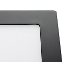 nobil� overflade downlight LED PANEL FLAT 170 Q SCCT MP firkantet, CCT Switch, omskiftelig, multipower IP44, sort 