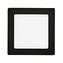 overflade downlight LED PANEL FLAT 170 Q SCCT DIM firkantet, CCT Switch IP44, sort d�mpbar