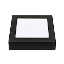 nobil� overflade downlight LED PANEL FLAT 170 Q SCCT DIM firkantet, CCT Switch IP44, sort d�mpbar