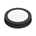 nobil� overflade downlight LED PANEL FLAT 170 R SCCT DIM C rund, CCT Switch IP44, sort d�mpbar
