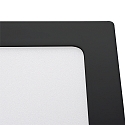 nobil� overflade downlight LED PANEL FLAT 220 Q SCCT DIM C firkantet, CCT Switch IP44, sort d�mpbar