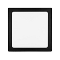 overflade downlight LED PANEL FLAT 300 Q SCCT MP firkantet, CCT Switch, omskiftelig, multipower IP44, sort 