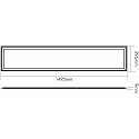nobil� LED PANEL FLAT R3S UGR<19 for offices, IP40 IK07, 149.5 x 30 x 0.9cm, 38W 4000K 400lm