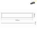 nobil LED panel LED PANEL R3SP for VDU workstation, DALI controllable, dimmable, UGR < 19, dimmable 40W 5700lm 4000K 90 90 CRI >80