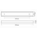 nobil� Accessory for LED PANEL- canopy 814 with 2-point suspension, 61cm, white