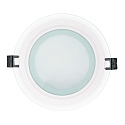 LED panel LED GLAS PANEL 160R DTW Dim-To-Warm, dimmable 10W 50 - 850lm 2000 - 3000K 120� 120� CRI >80