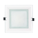 LED panel LED GLAS PANEL 160Q DTW Dim-To-Warm, dimmable 11W 50 - 850lm 2000 - 3000K 120� 120� CRI >80