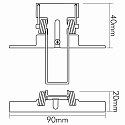 nobil� Accessories for LED PANEL FLAT (aluminum) - recessed mounting springs, set of 2