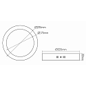 nobil� LED Loftlampe LED PANEL OVERFLADE 220 R, hvid, 16W 3000K