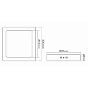 nobil� LED panel LED PANEL AUFBAU 300 Q DTW firkantet, Dim-To-Warm, d�mpbar 20W 140 - 1400lm 2000 - 3000K 120� 120� CRI >80
