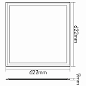 nobil� LED panel LED PANEL Q2S UGR<19 TUNABLE WHITE DALI til VDU-arbejdsstation, DALI styrbar, tunable white, UGR < 19