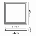 nobil� mounting frame LED PANEL, white