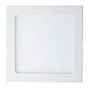 Indbygget downlight LED PANEL FLAT 300 Q DTW 350MA OPAL firkantet, Dim-To-Warm, ekskl. str�mforsyning IP20, mat, titan d�mpbar