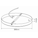 loftmontering LED PANEL R � 400MM rund, mekanisk, hvid