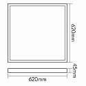 nobil� LED panel firkantet, 14/20/30W 1900-4230lm 3000/4000/6500K CRI >80