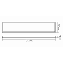nobil� LED panel 1247x310, 34W 4700lm 4000K CRI 80