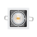 Indbygningslampe LED MINI KARDAN E1 BIO 1-flamme, svingbar, d�mpbar IP40, klar, sort, titan d�mpbar 7W 500lm 4000K CRI 97