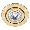 Indbygningsspot DOWNLIGHT C 3840, � 7cm, drejelig, messing b�rstet
