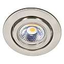 Indbygningsspot DOWNLIGHT C 3840, � 7cm, drejelig, nikkel b�rstet