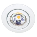 Indbygningsspot DOWNLIGHT C 3840, � 7cm, drejelig, hvid