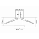 nobil� Recessed luminaire for starry sky C 392, � 4cm, G4, matt titanium