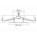 nobil� Recessed luminaire for starry sky C 410, � 7.1cm, GY6.35, white