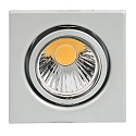 Indbygningsspot DOWNLIGHT D 3830 Q, firkantet, 8.5 x 8.5cm, drejelig, chrom mat