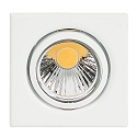 Indbygningsspot DOWNLIGHT D 3830 Q, firkantet, 8.5 x 8.5cm, drejelig, hvid