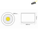 nobil LED Spot DOWNLIGHT A 5068, 89mm, COB LED, 9,5 W, 38, 3000K, white matt