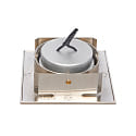 nobil� downlight 5068Q ECO FLAT SCCT 38� DIM C square, swivelling, CCT Switch IP40, brushed nickel dimmable