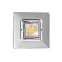 Downlight A 5068 T FLAT RQ LED svingbar, firkantet, chrom, pulverlakeret d�mpbar