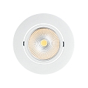 recessed luminaire 5068 ECO FLAT BIO dimmable IP40, clear, white matt dimmable 8W 480lm 3000K CRI 97