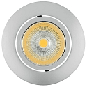 recessed luminaire 5068 ECO FLAT BIO dimmable IP40, chrome matt, clear dimmable 8W 530lm 5000K CRI 97