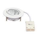 nobil� downlight 5068 ECO DOB round, swivelling, incl. driver, set of 1 IP40, white matt dimmable